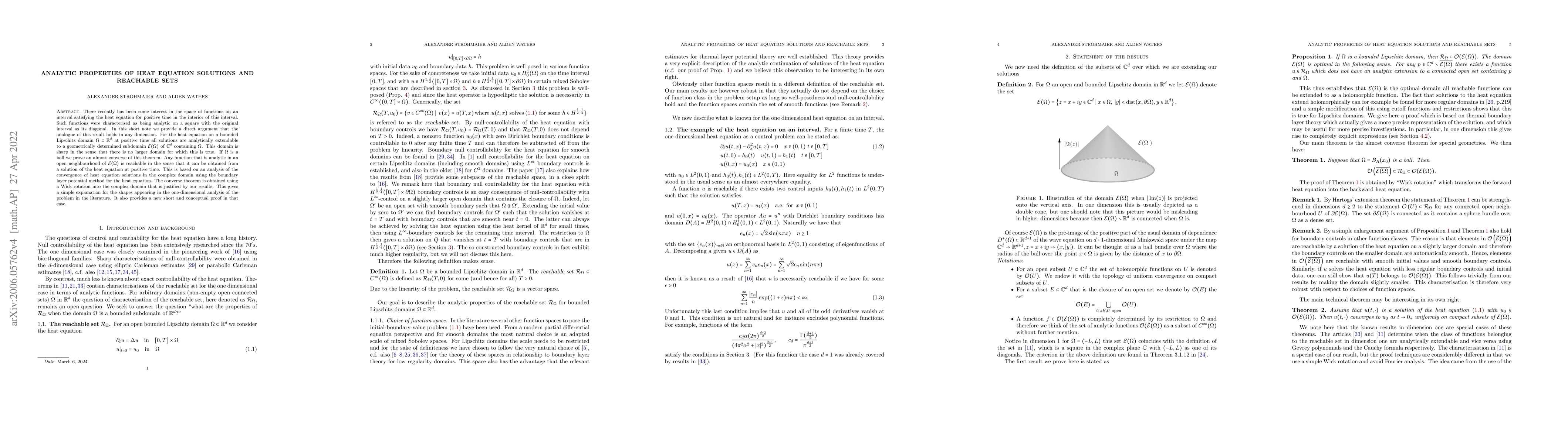 Thumbnail for Analytic properties of heat equation solutions and reachable sets
