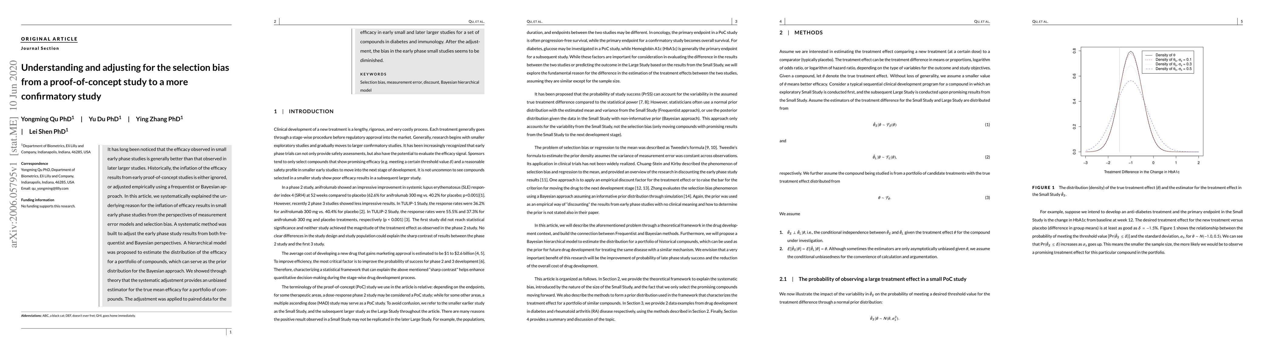 Thumbnail for Understanding and adjusting the selection bias from a proof-of-concept
  study to a more confirmatory study