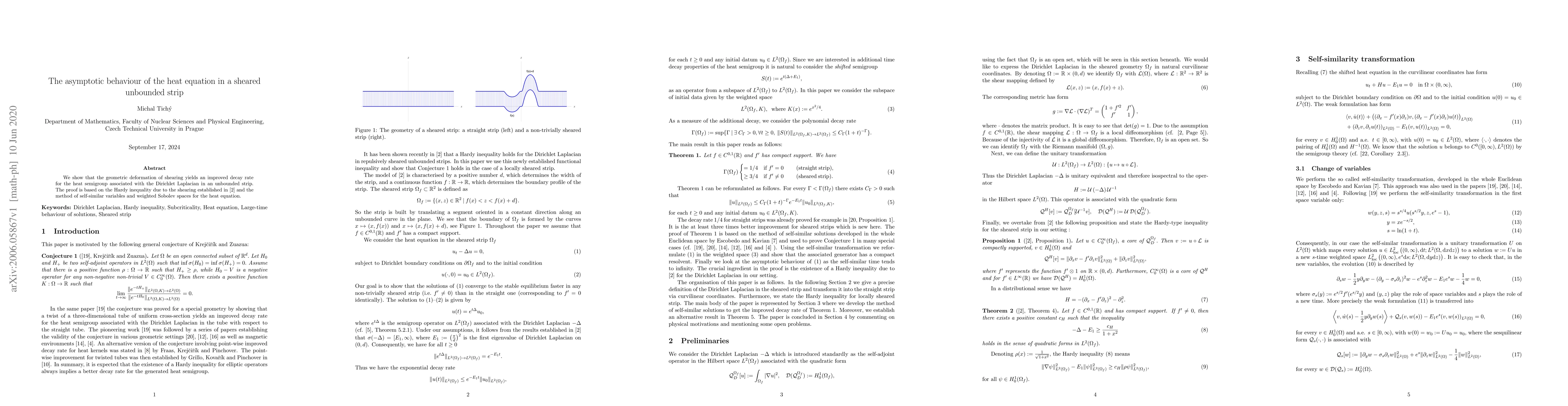 Thumbnail for The asymptotic behaviour of the heat equation in a sheared unbounded
  strip