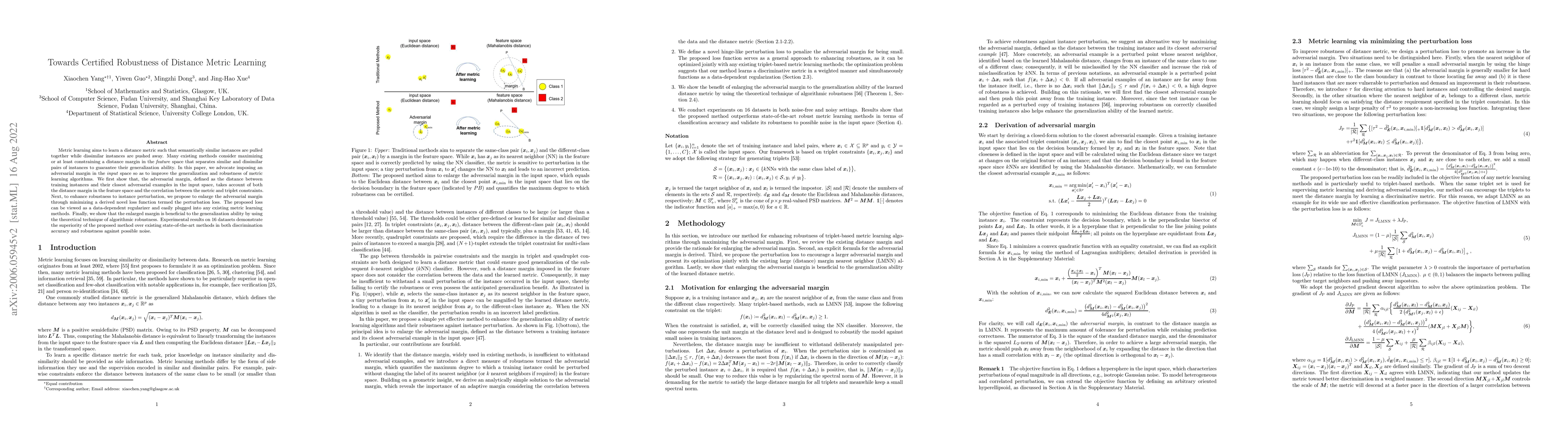 Thumbnail for Towards Certified Robustness of Distance Metric Learning