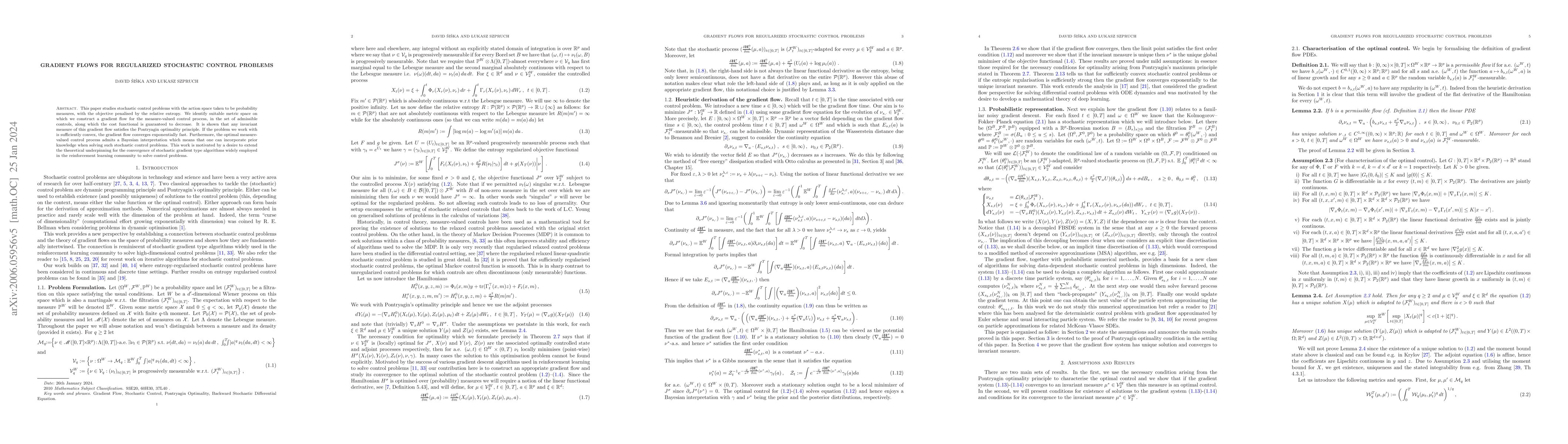 Thumbnail for Gradient Flows for Regularized Stochastic Control Problems
