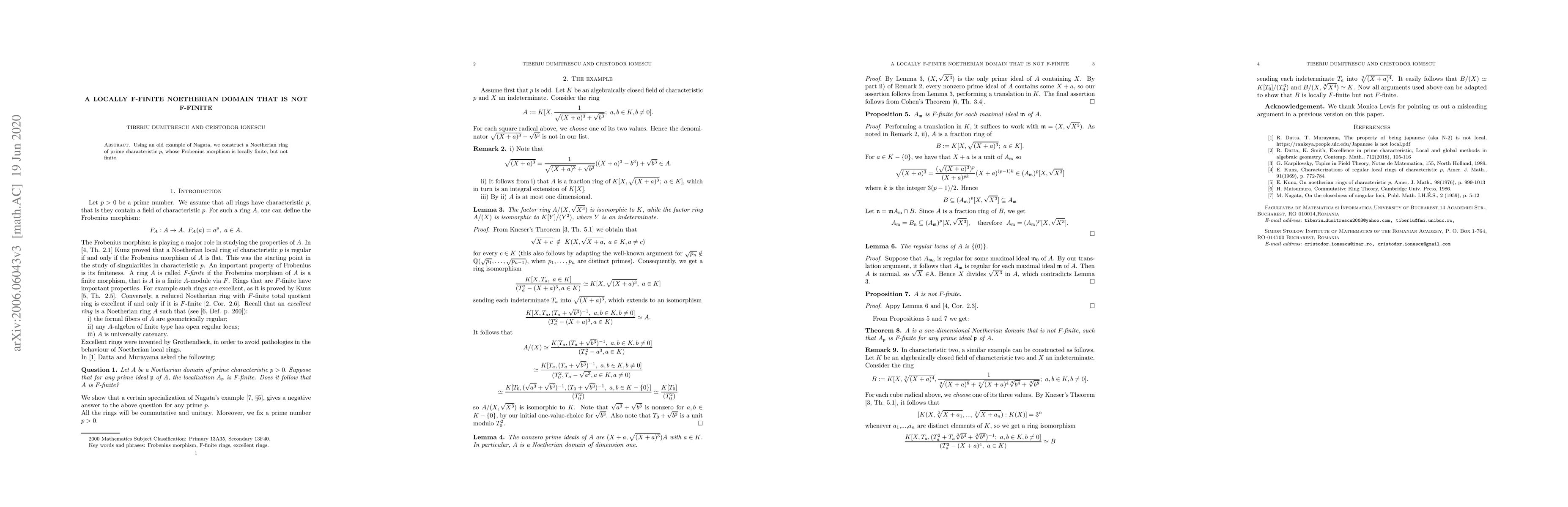 Thumbnail for A locally F-finite Noetherian domain that is not F-finite