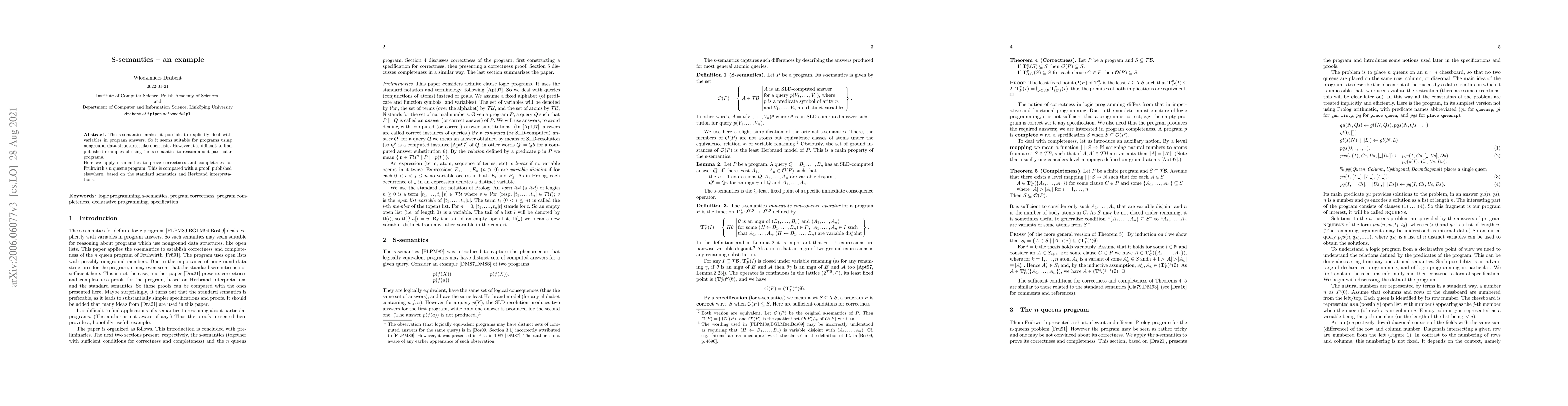 Thumbnail for S-semantics -- an example