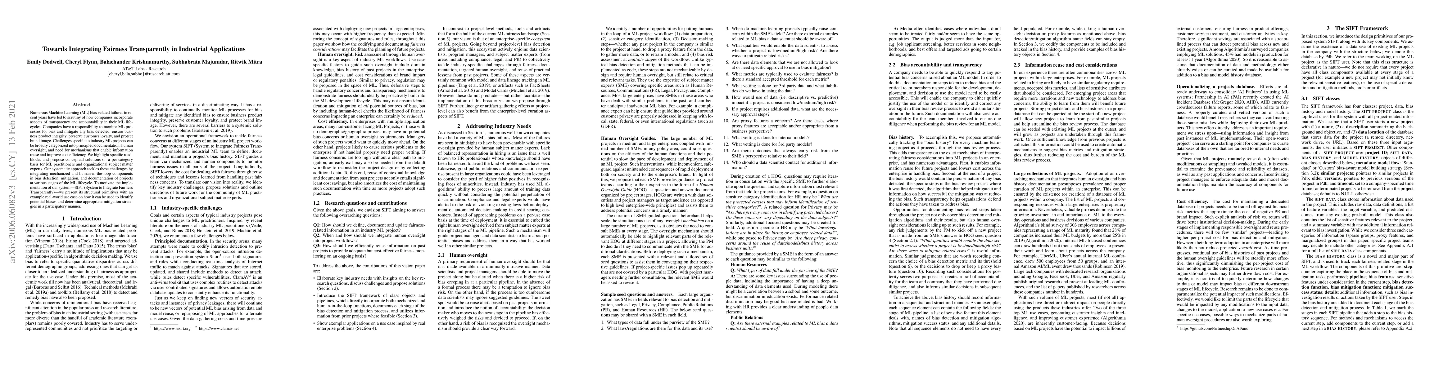 Thumbnail for Towards Integrating Fairness Transparently in Industrial Applications