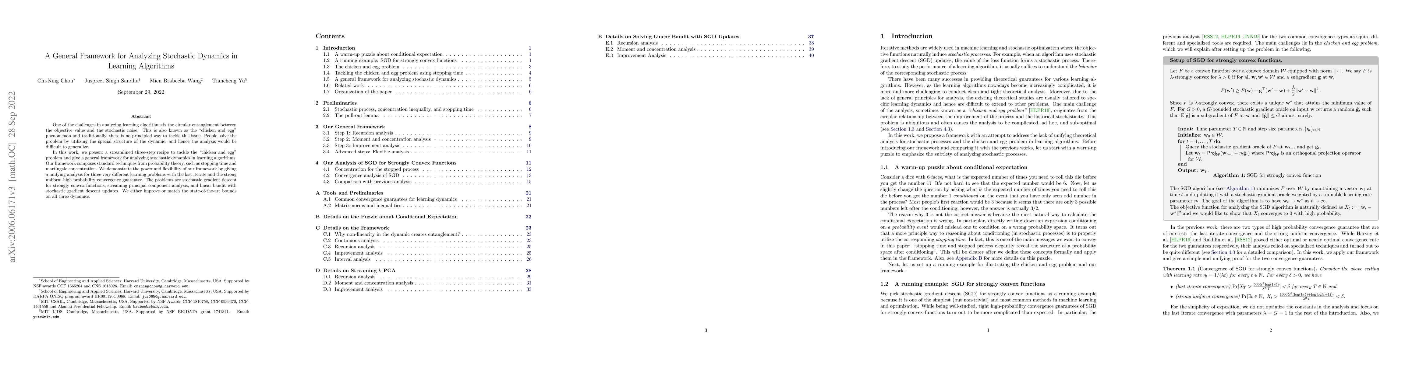 Thumbnail for A General Framework for Analyzing Stochastic Dynamics in Learning
  Algorithms