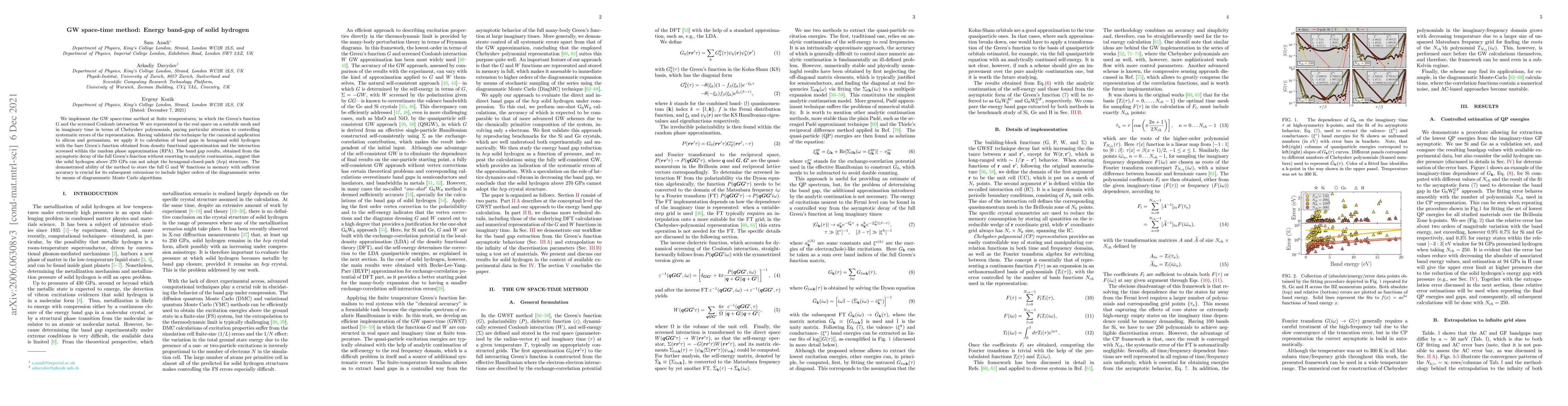Thumbnail for GW space-time method: Energy band-gap of solid hydrogen