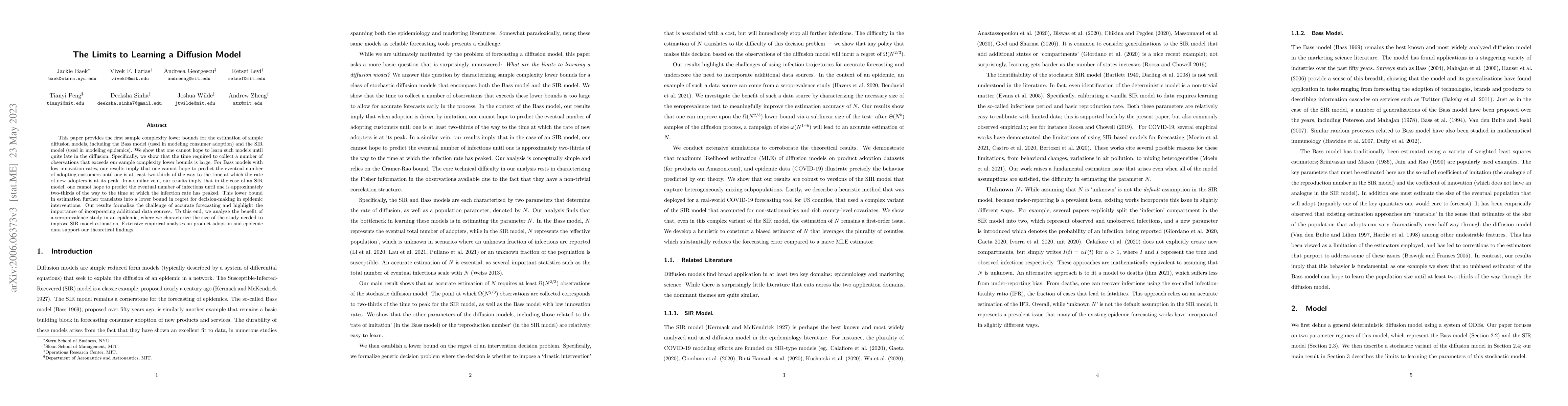 Thumbnail for The Limits to Learning a Diffusion Model
