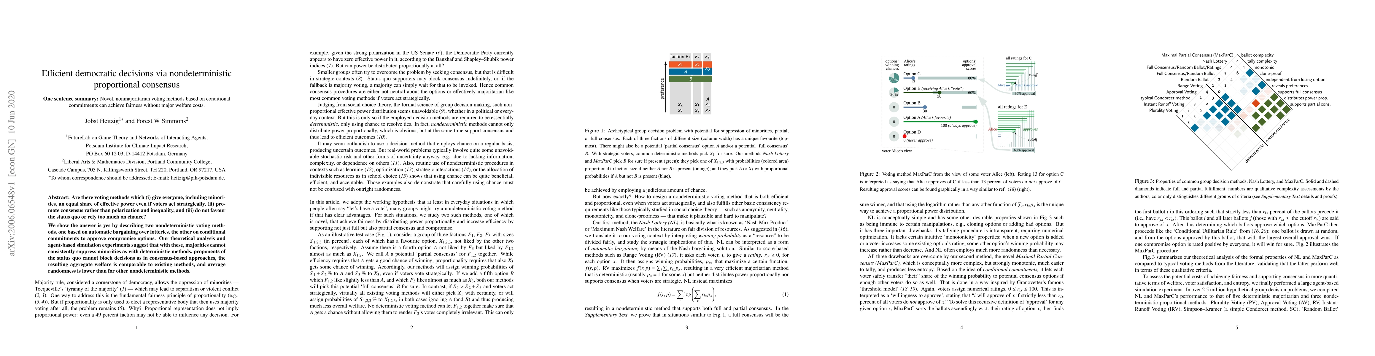 Thumbnail for Efficient democratic decisions via nondeterministic proportional
  consensus