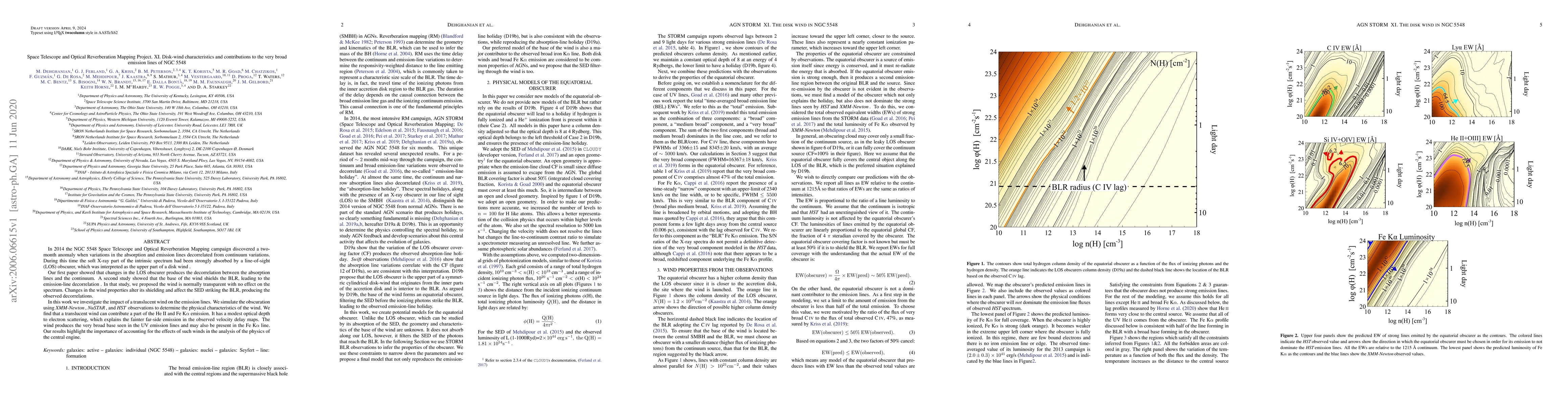 Thumbnail for Space Telescope and Optical Reverberation Mapping Project. XI. Disk-wind
  characteristics and contributions to the very broad emission lines of NGC
  5548
