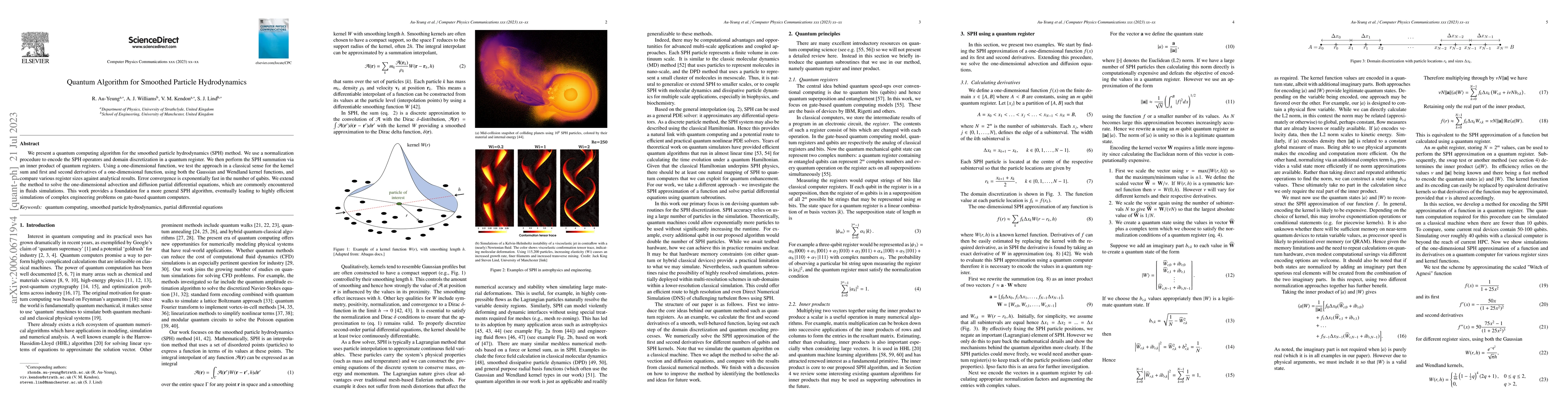 Thumbnail for Quantum Algorithm for Smoothed Particle Hydrodynamics