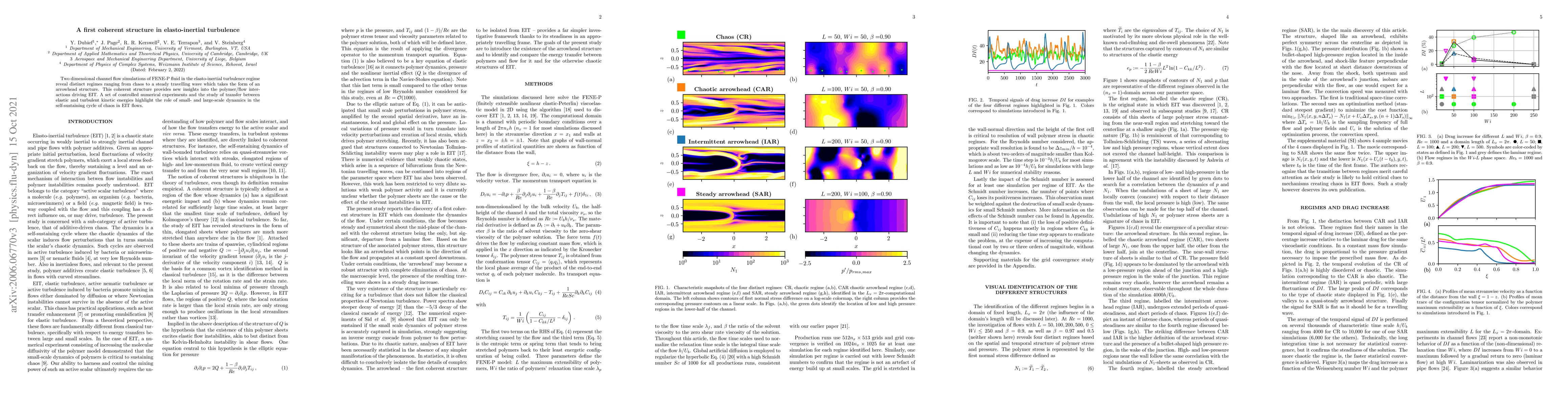Thumbnail for A first coherent structure in elasto-inertial turbulence