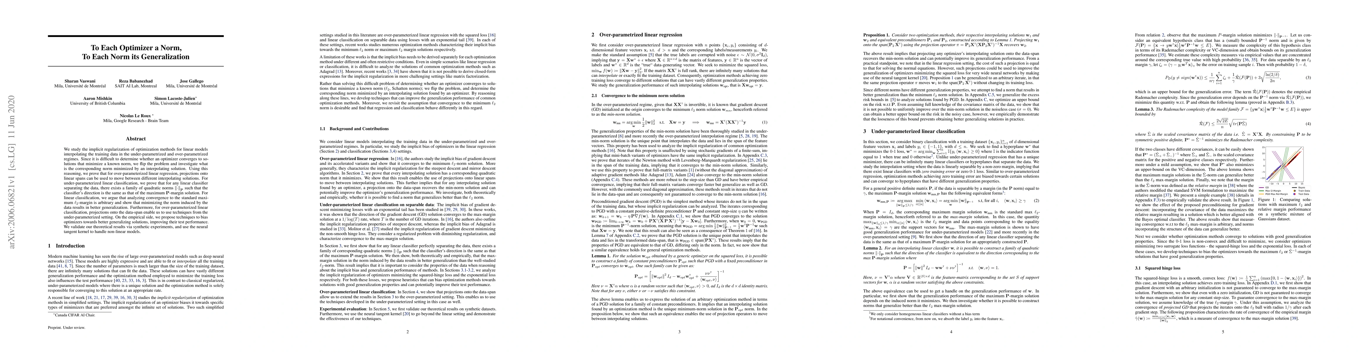 Thumbnail for To Each Optimizer a Norm, To Each Norm its Generalization