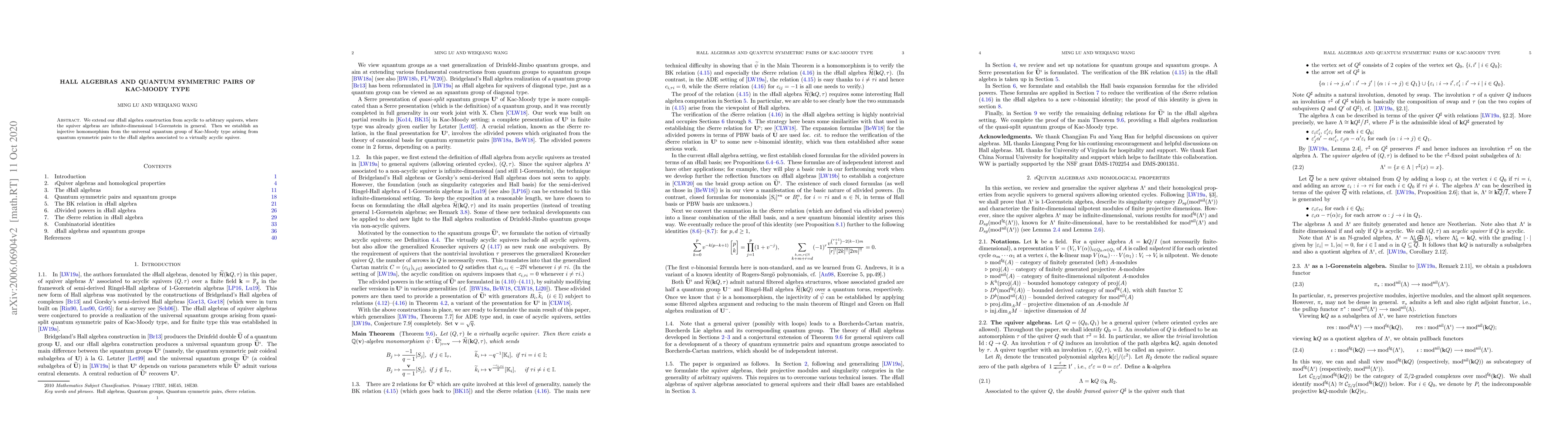 Thumbnail for Hall algebras and quantum symmetric pairs of Kac-Moody type