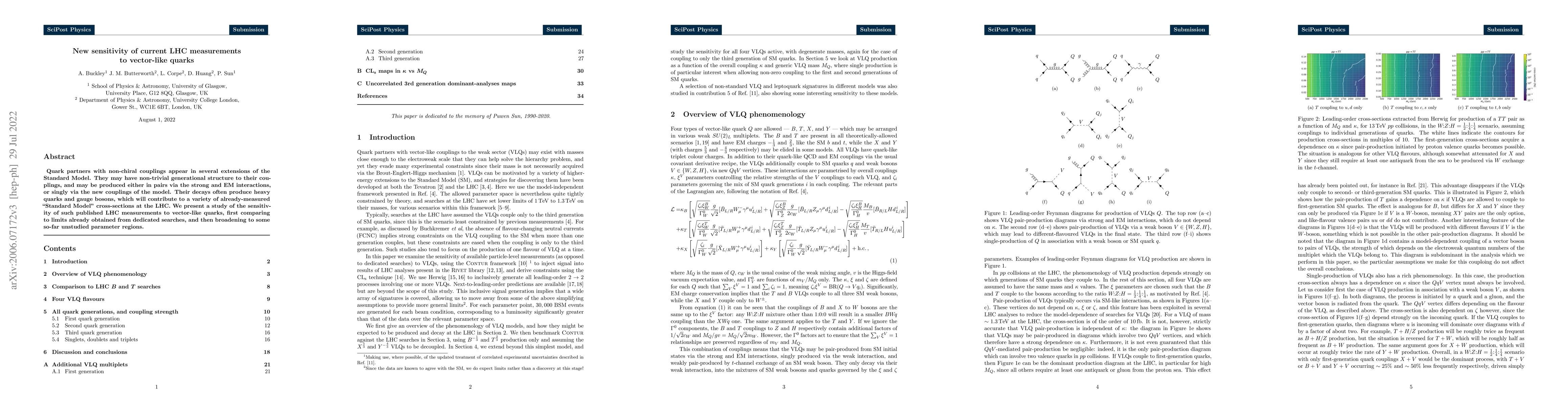 Thumbnail for New sensitivity of current LHC measurements to vector-like quarks