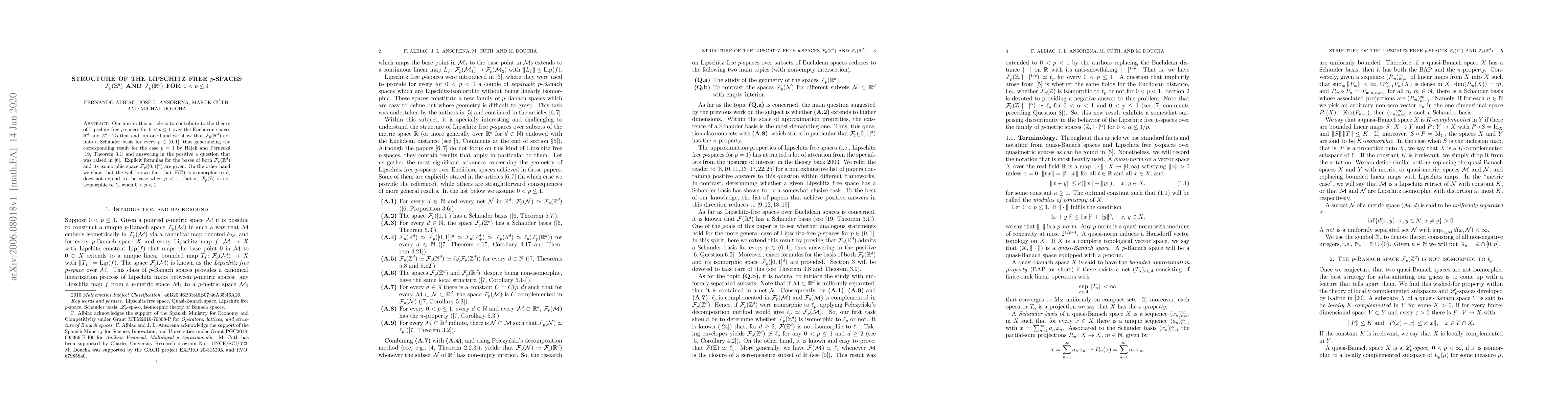 Thumbnail for Structure of the Lipschitz free $p$-spaces $\mathcal{F}_p(\mathbb{Z}^d)$
  and $\mathcal{F}_p(\mathbb{R}^d)$ for $0<p\le 1$