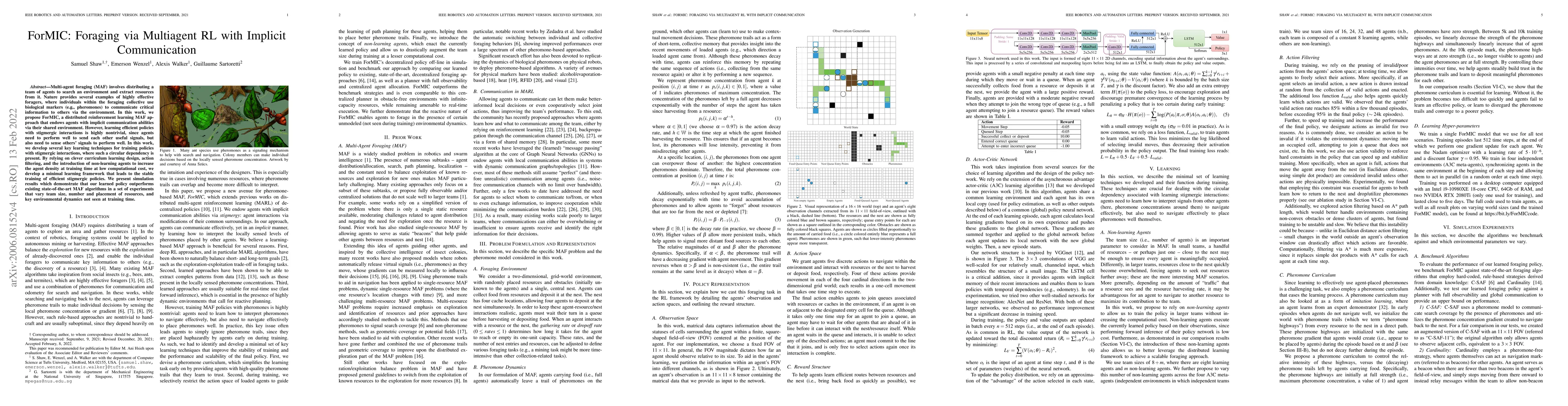 Thumbnail for ForMIC: Foraging via Multiagent RL with Implicit Communication