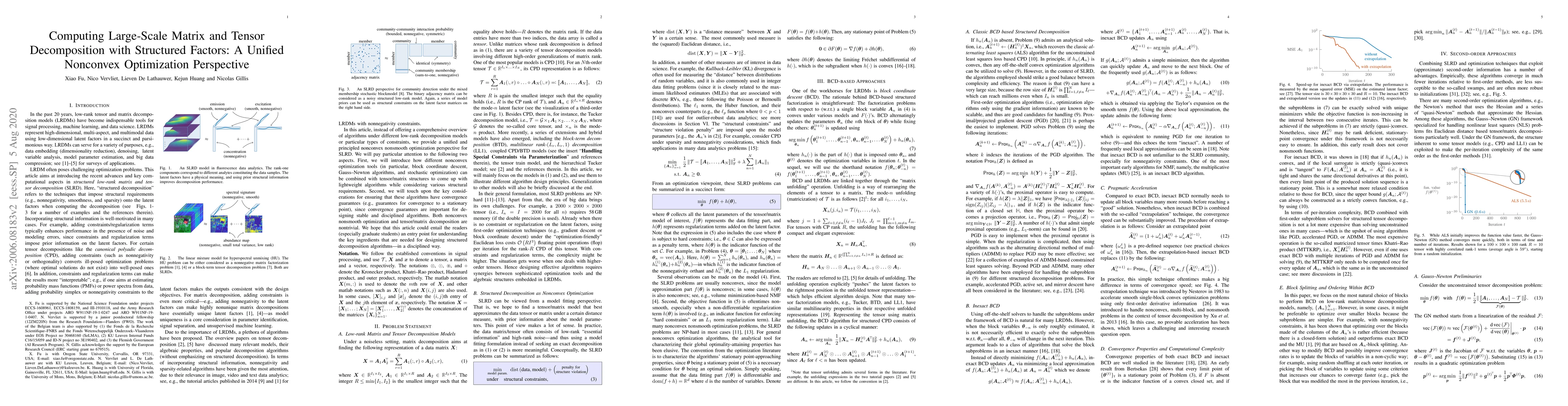 Thumbnail for Computing Large-Scale Matrix and Tensor Decomposition with Structured
  Factors: A Unified Nonconvex Optimization Perspective