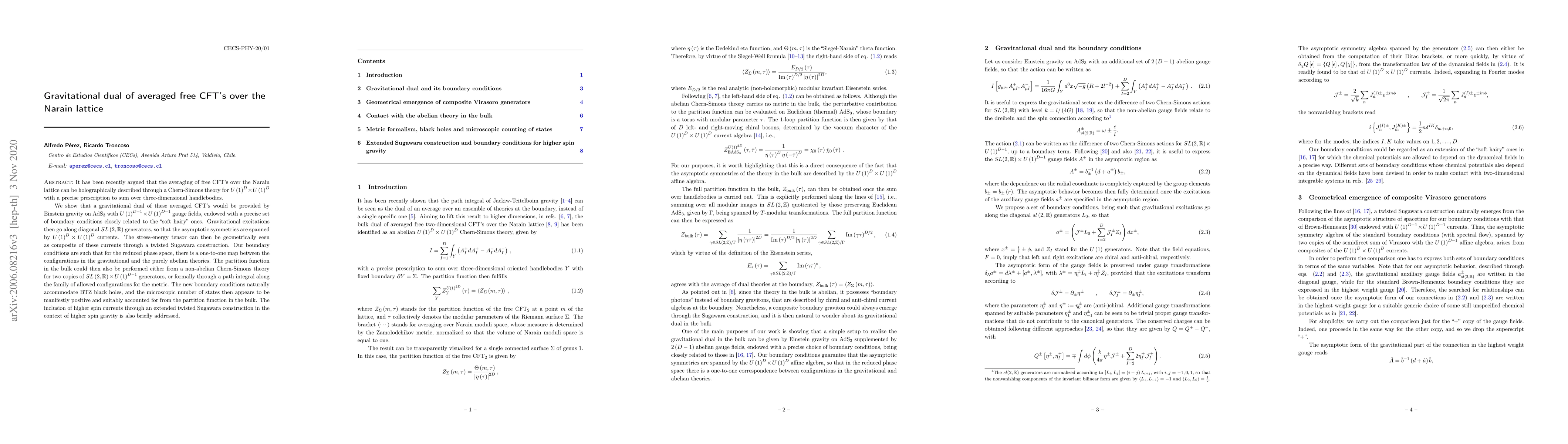 Thumbnail for Gravitational dual of averaged free CFT's over the Narain lattice