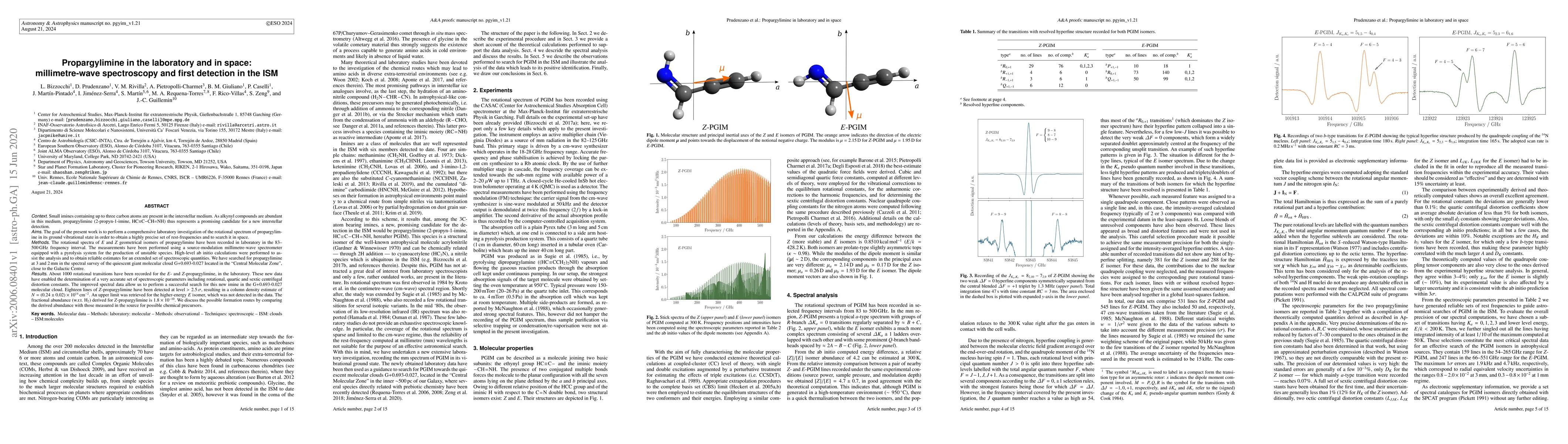 Thumbnail for Propargylimine in the laboratory and in space: millimetre-wave
  spectroscopy and first detection in the ISM