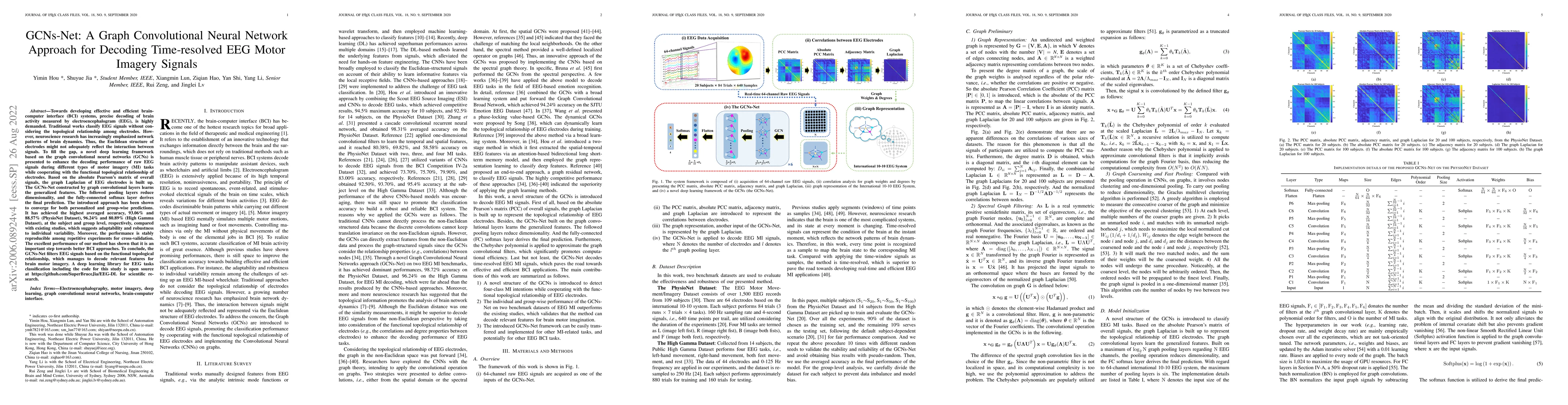 Thumbnail for GCNs-Net: A Graph Convolutional Neural Network Approach for Decoding
  Time-resolved EEG Motor Imagery Signals