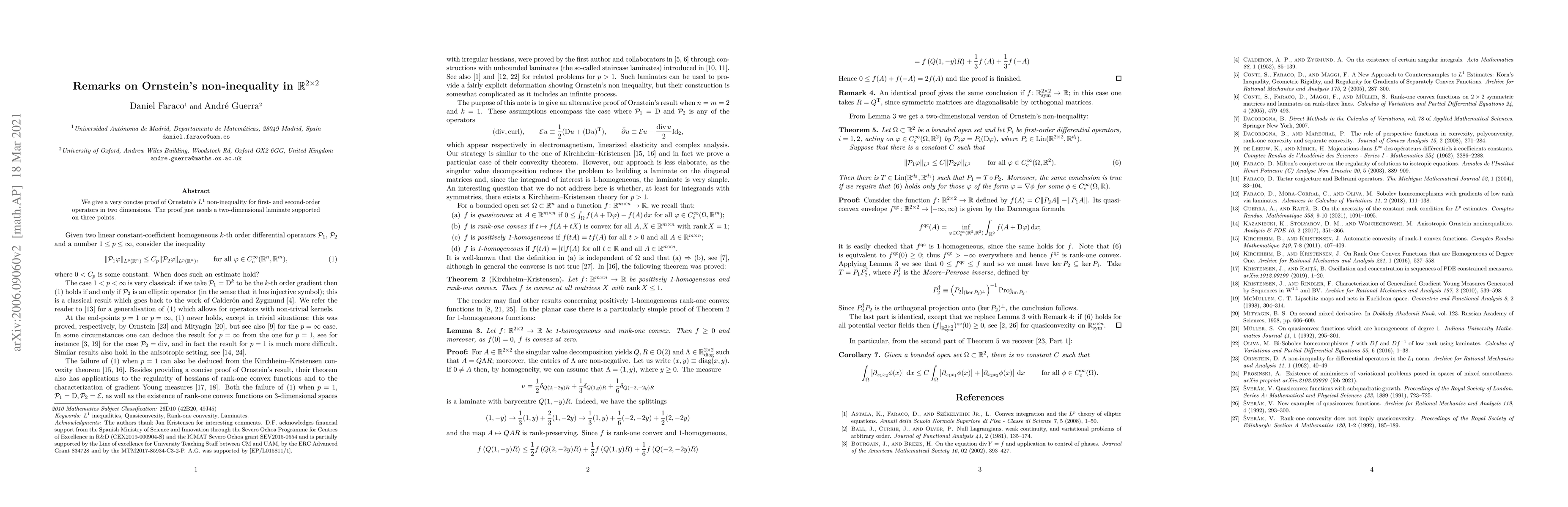 Thumbnail for Remarks on Ornstein's non-inequality in $\mathbb{R}^{2\times 2}$
