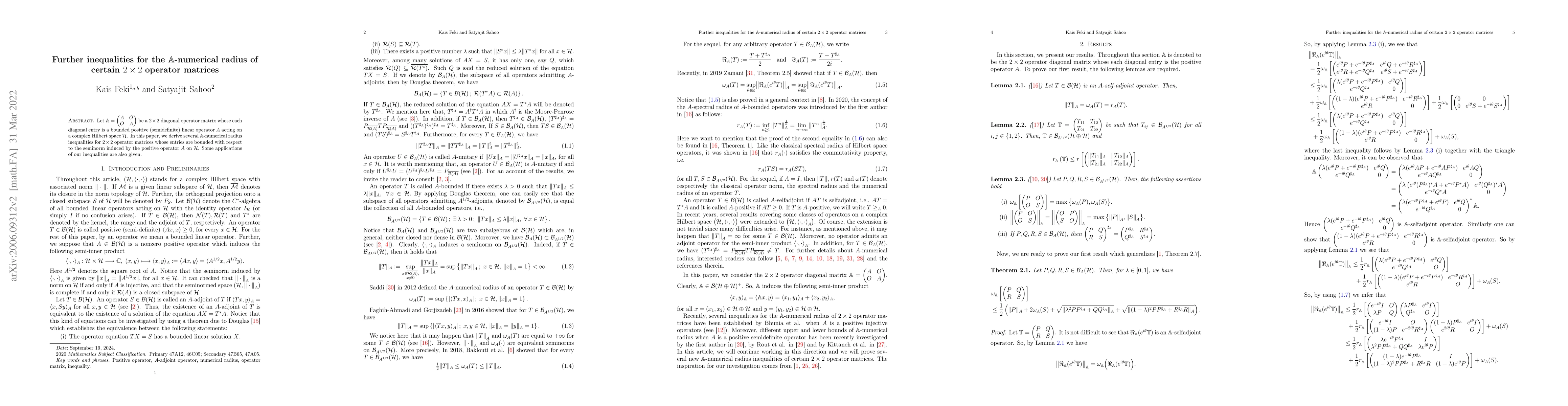 Thumbnail for Further inequalities for the $\mathbb{A}$-numerical radius of certain $2
  \times 2$ operator matrices