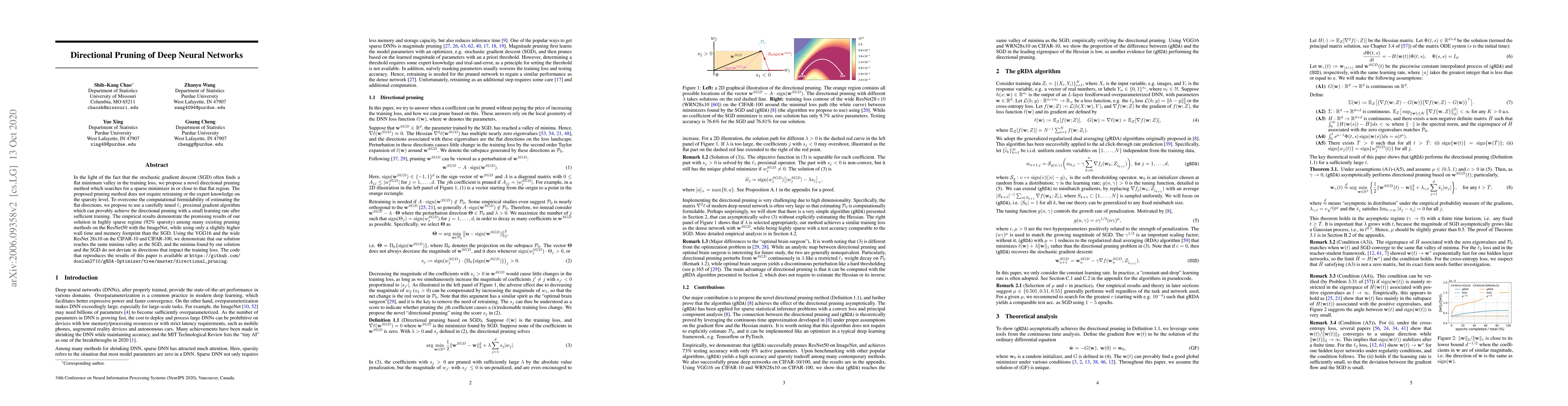 Thumbnail for Directional Pruning of Deep Neural Networks