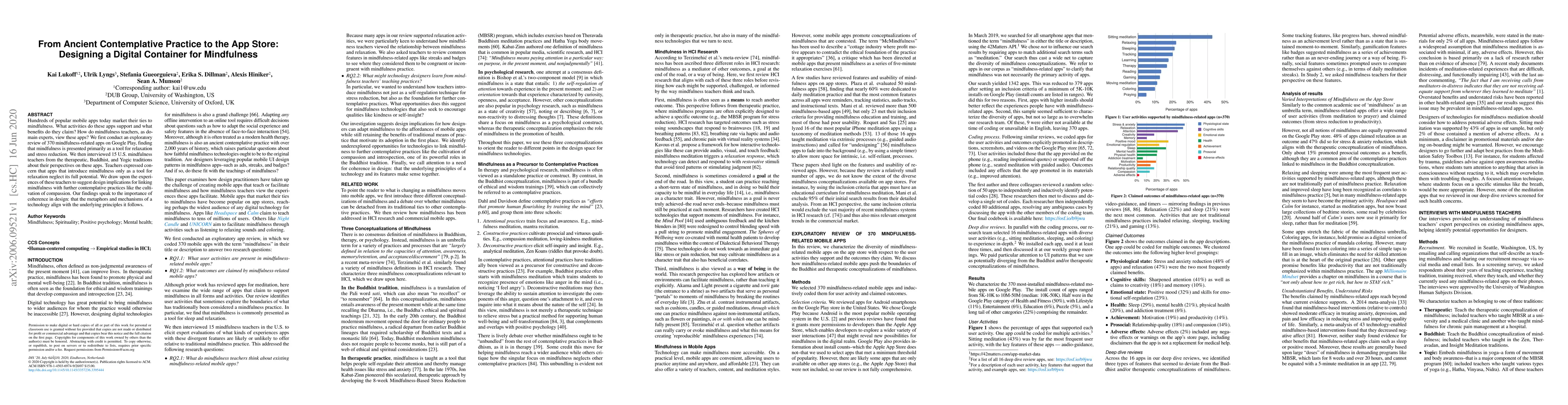 Thumbnail for From Ancient Contemplative Practice to the App Store: Designing a
  Digital Container for Mindfulness