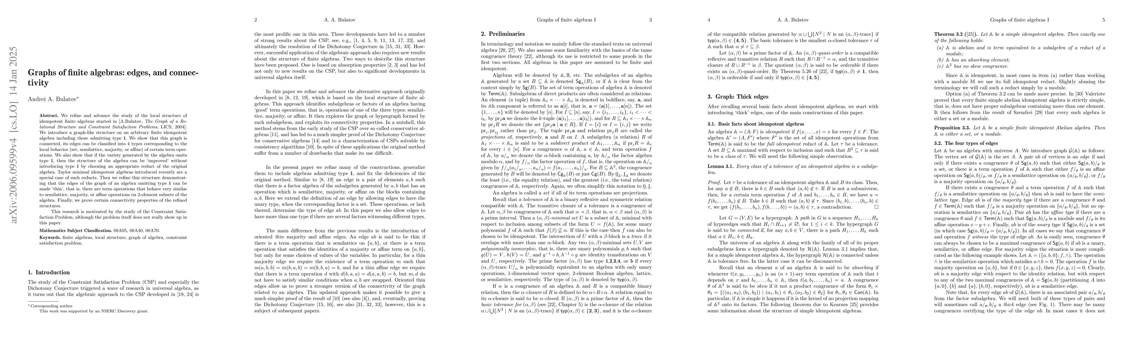 Thumbnail for Local structure of idempotent algebras I