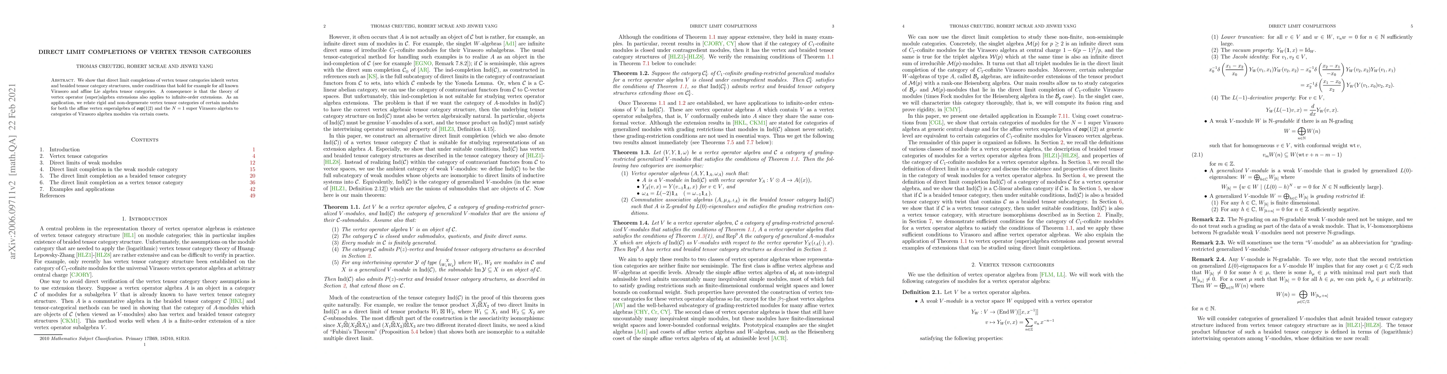 Thumbnail for Direct limit completions of vertex tensor categories