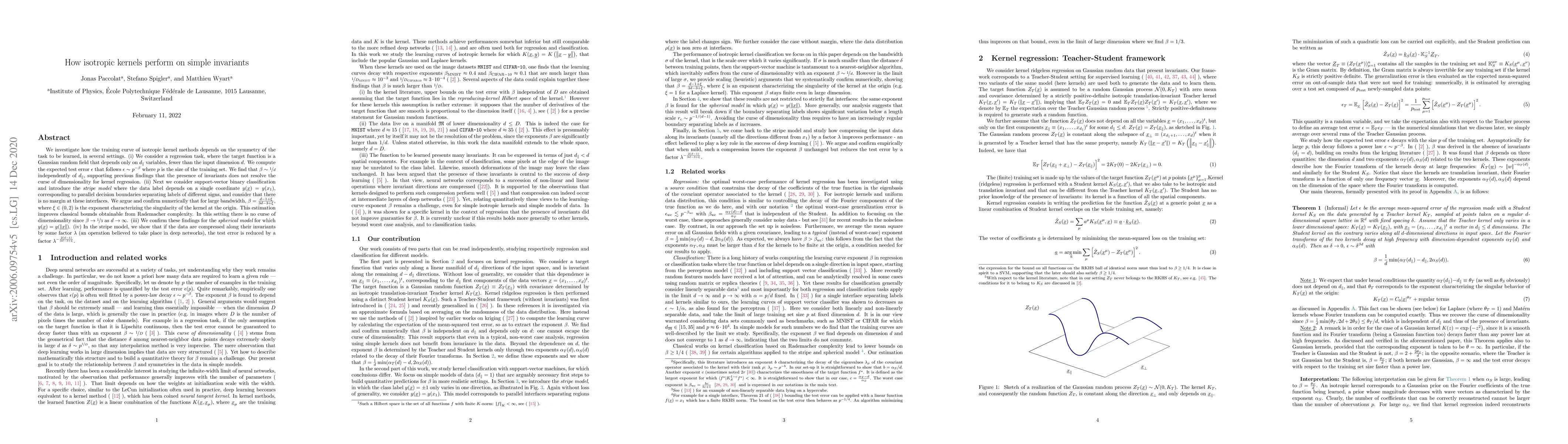 Thumbnail for How isotropic kernels perform on simple invariants