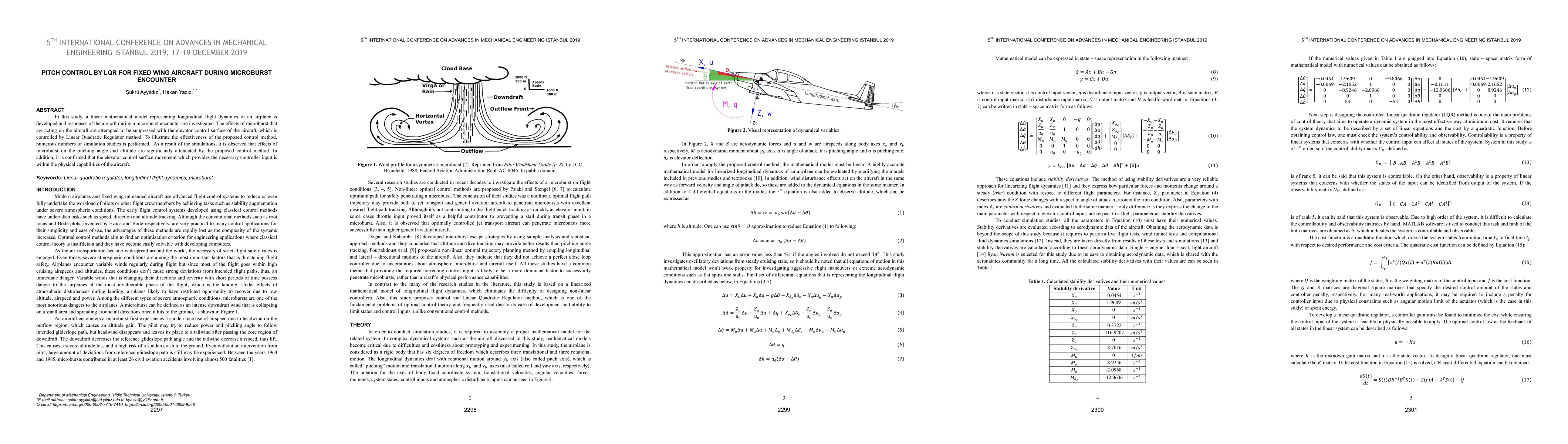 Thumbnail for Pitch Control by LQR for Fixed Wing Aircraft During Microburst Encounter
