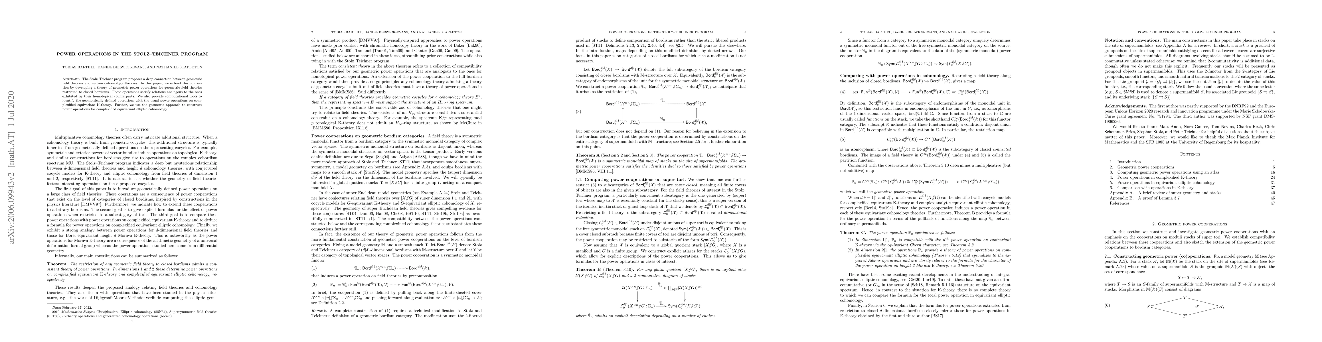 Thumbnail for Power operations in the Stolz--Teichner program