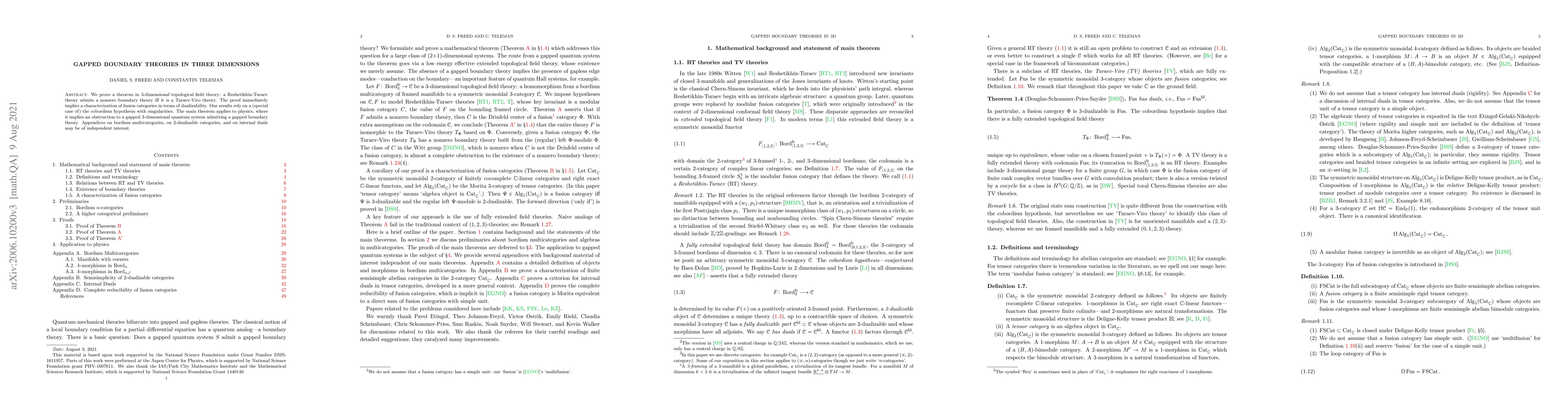 Thumbnail for Gapped boundary theories in three dimensions