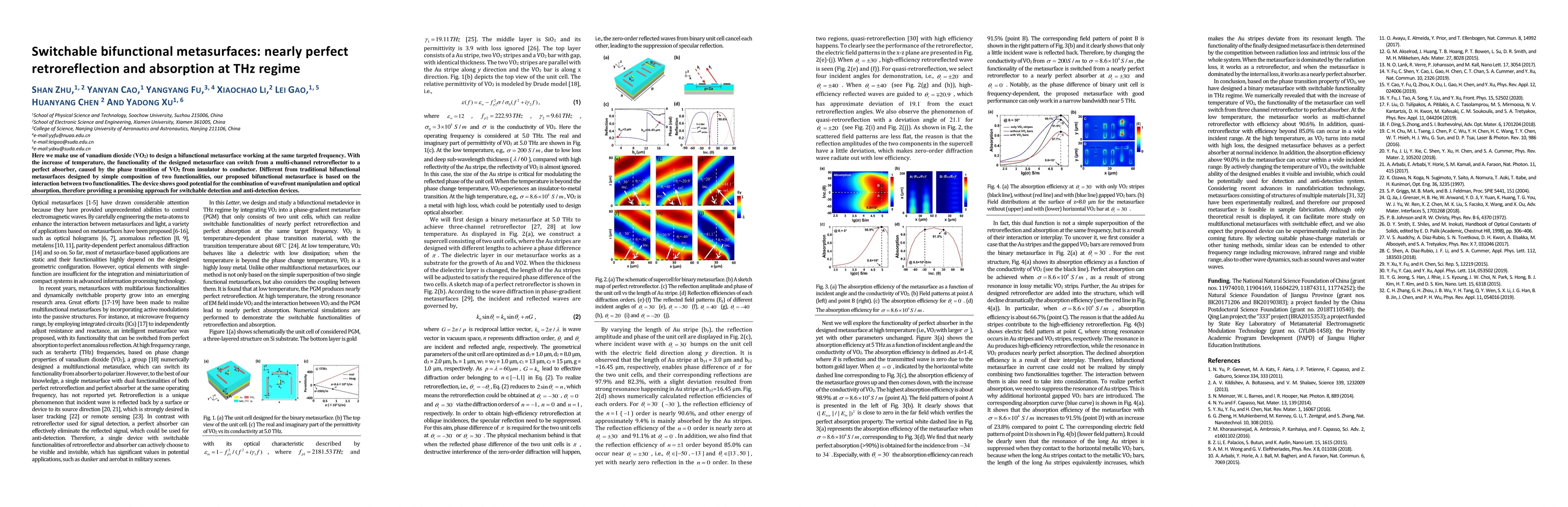 Thumbnail for Switchable bifunctional metasurfaces: nearly perfect retroreflection and
  absorption at THz regime