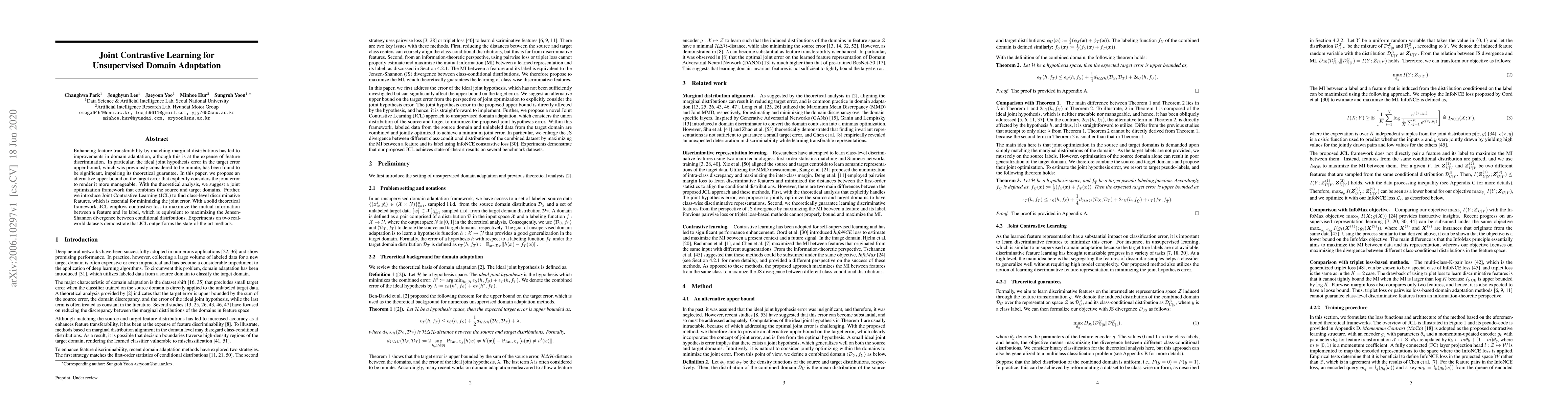 Thumbnail for Joint Contrastive Learning for Unsupervised Domain Adaptation
