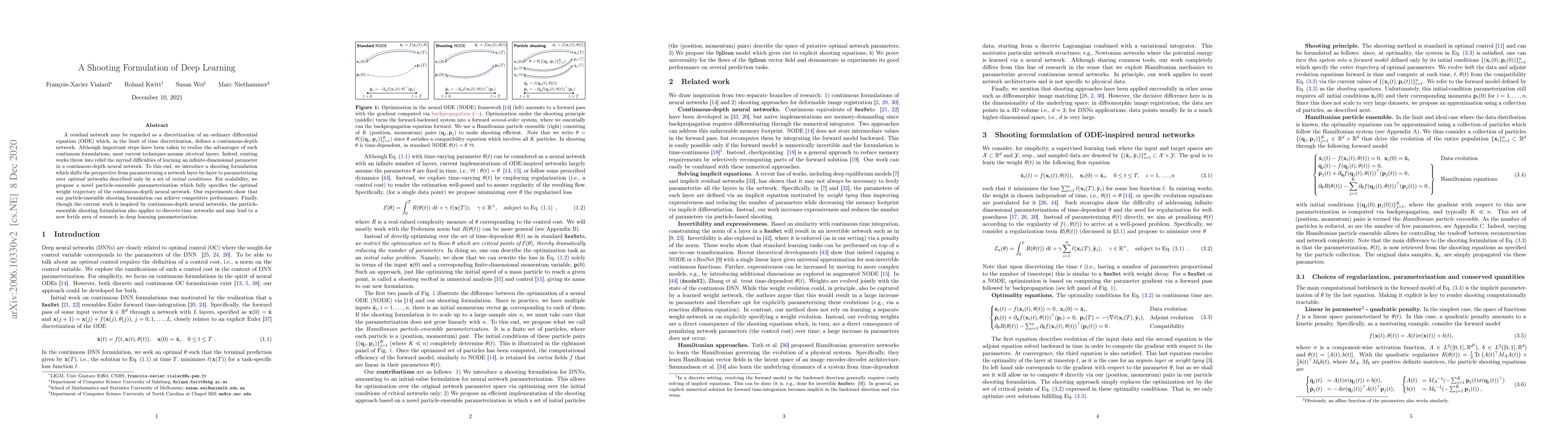 Thumbnail for A Shooting Formulation of Deep Learning