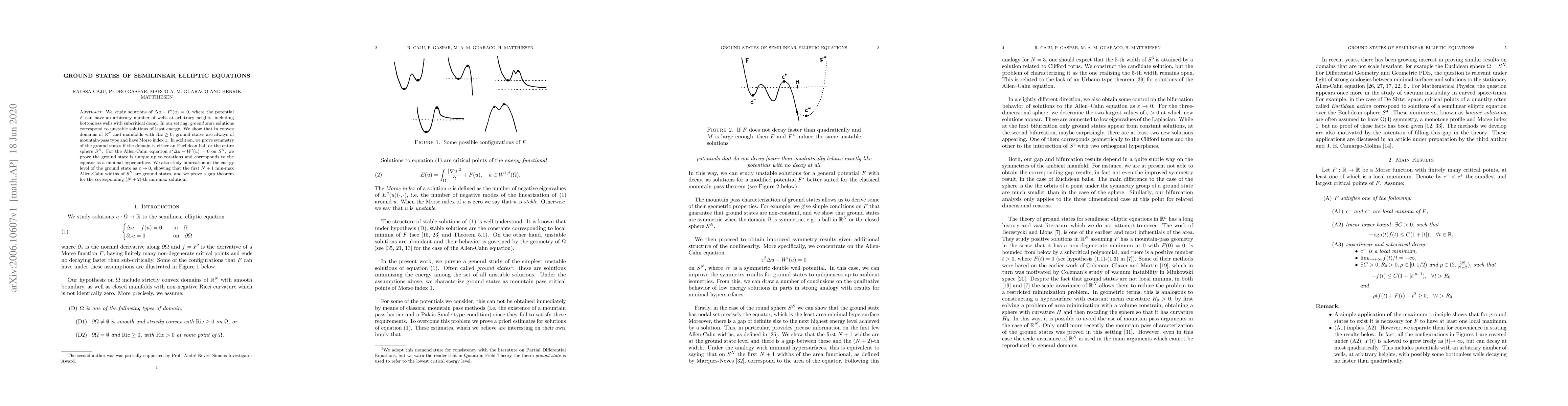 Thumbnail for Ground states of semilinear elliptic equations