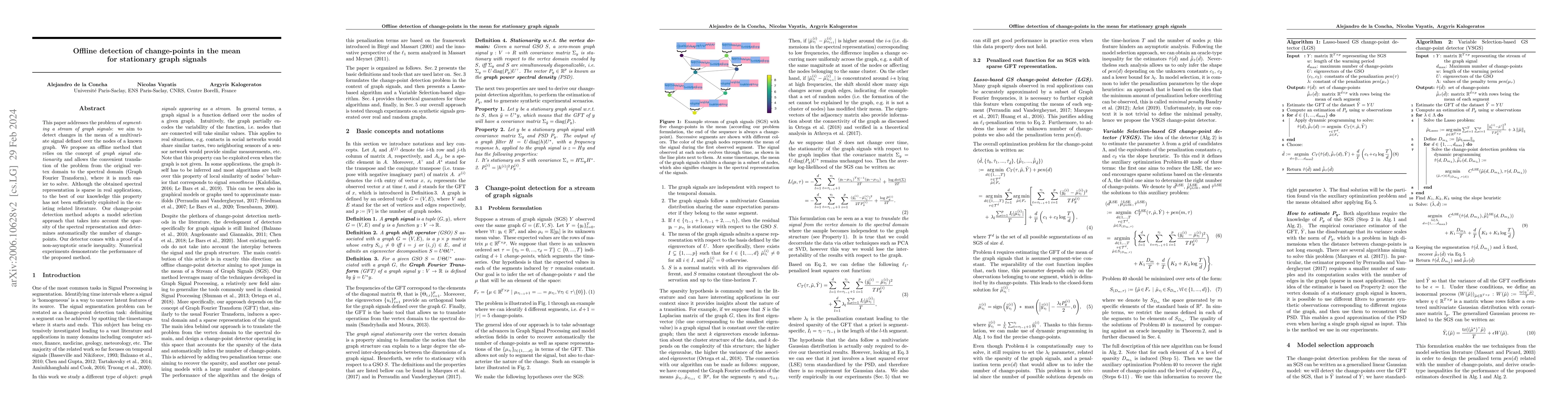 Thumbnail for Offline detection of change-points in the mean for stationary graph
  signals