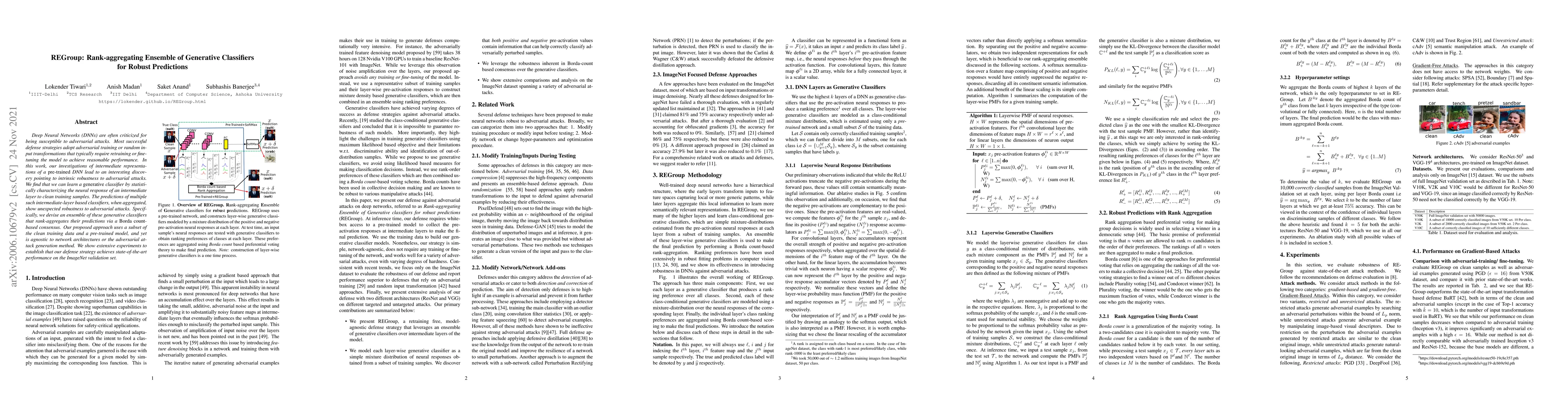Thumbnail for REGroup: Rank-aggregating Ensemble of Generative Classifiers for Robust
  Predictions