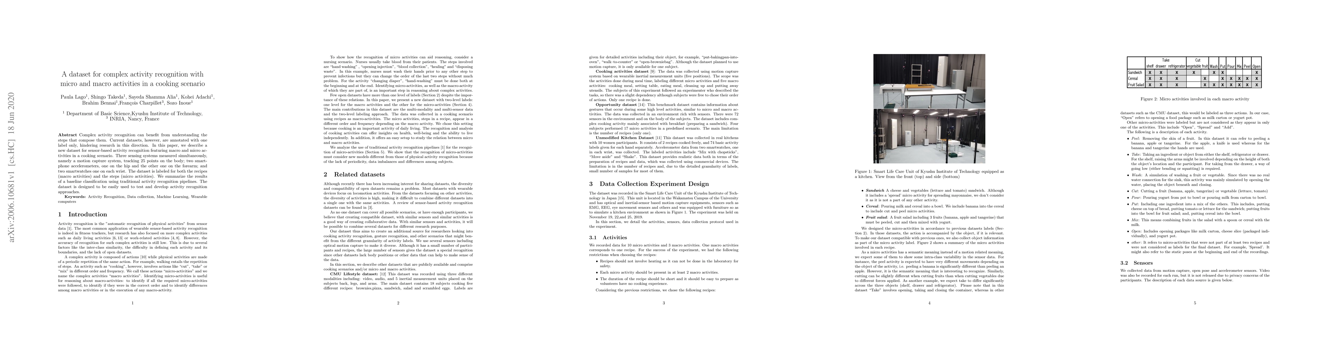 Thumbnail for A dataset for complex activity recognition withmicro and macro
  activities in a cooking scenario