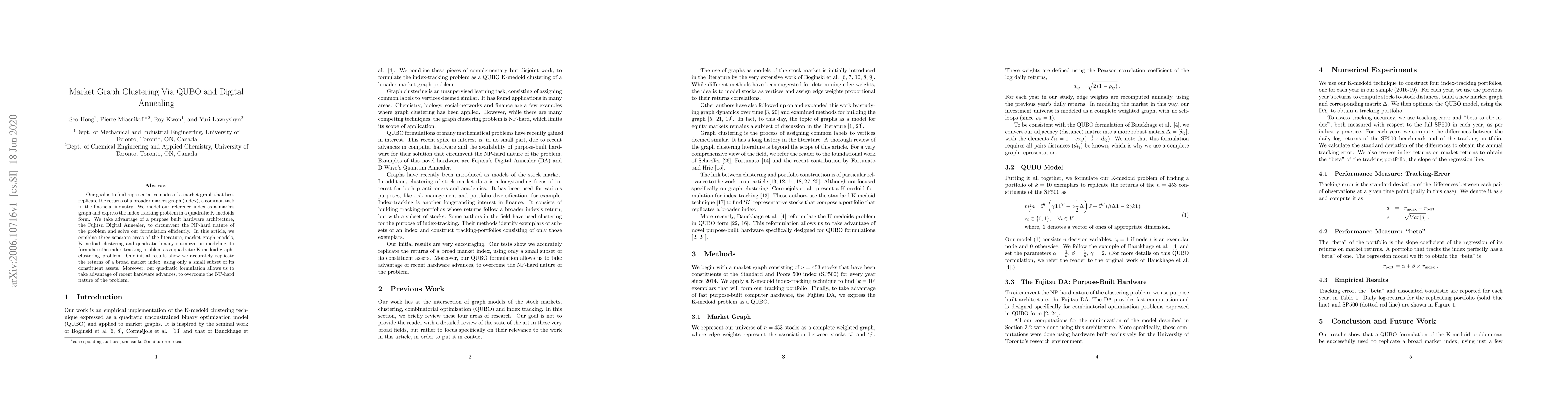 Thumbnail for Market Graph Clustering Via QUBO and Digital Annealing