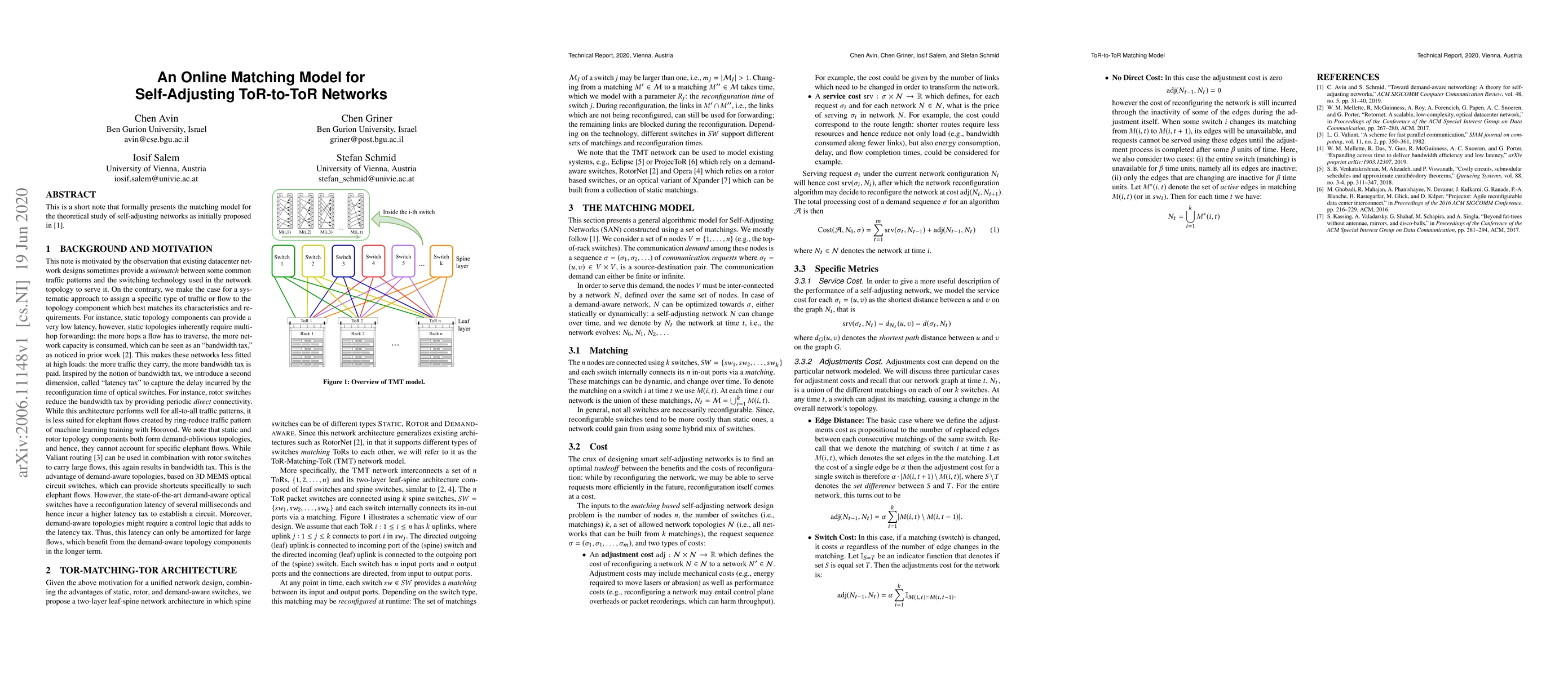 Thumbnail for An Online Matching Model for Self-Adjusting ToR-to-ToR Networks