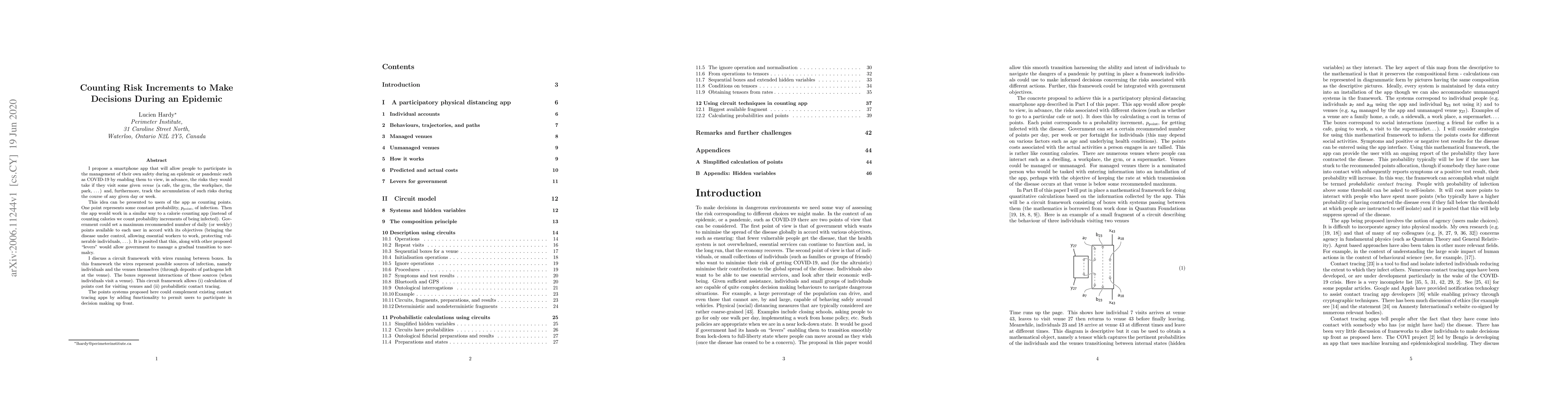 Thumbnail for Counting Risk Increments to Make Decisions During an Epidemic