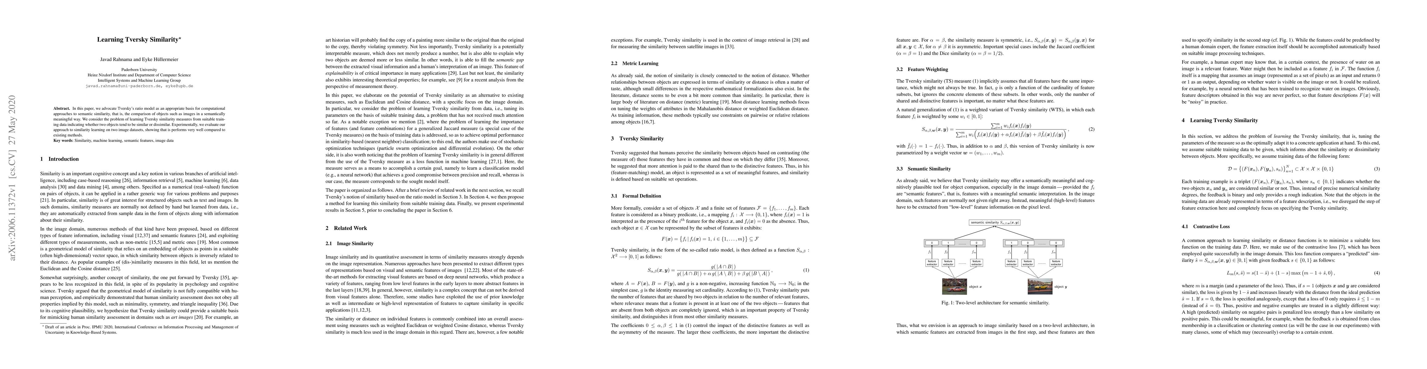 Thumbnail for Learning Tversky Similarity