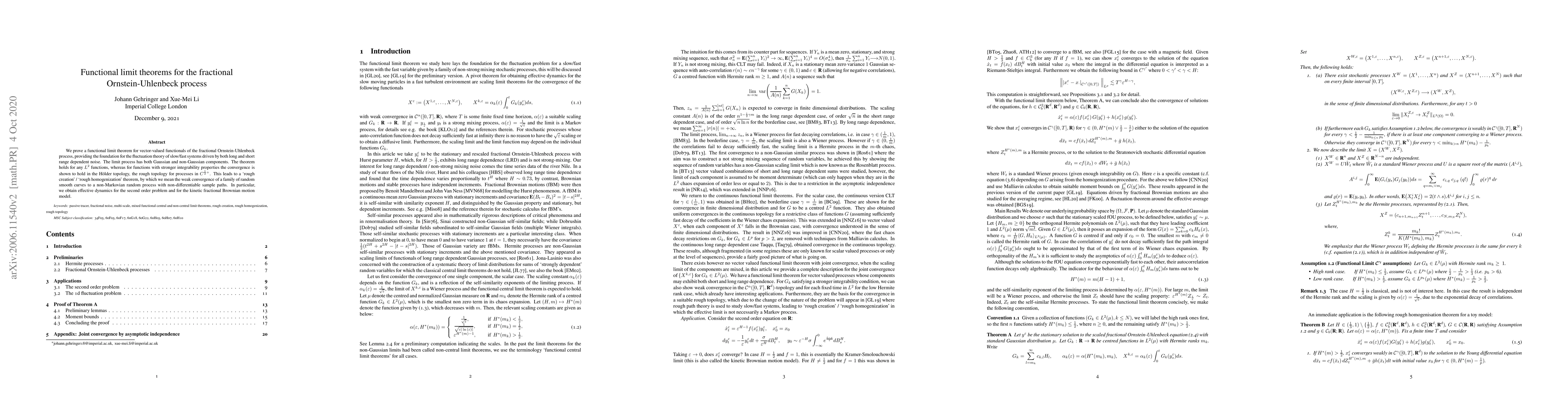 Thumbnail for Functional limit theorems for the fractional Ornstein-Uhlenbeck process