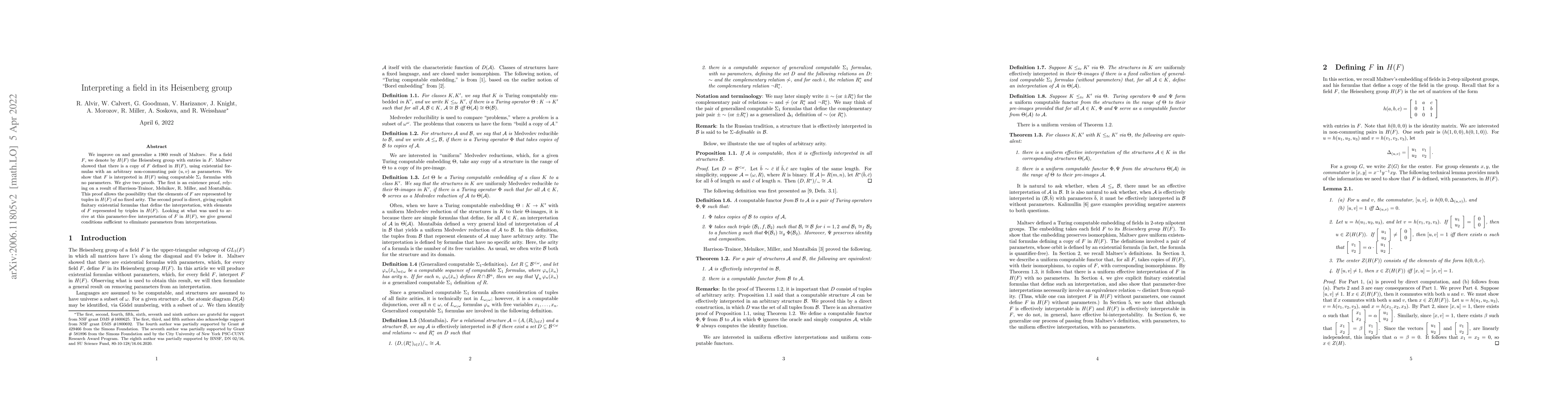 Thumbnail for Interpreting a field in its Heisenberg group