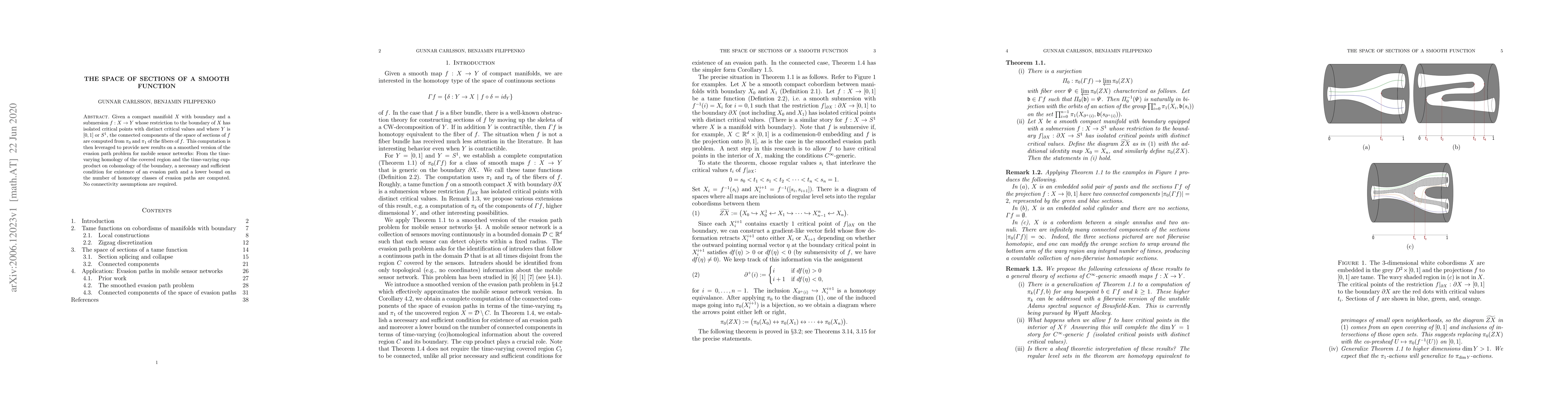 Thumbnail for The space of sections of a smooth function