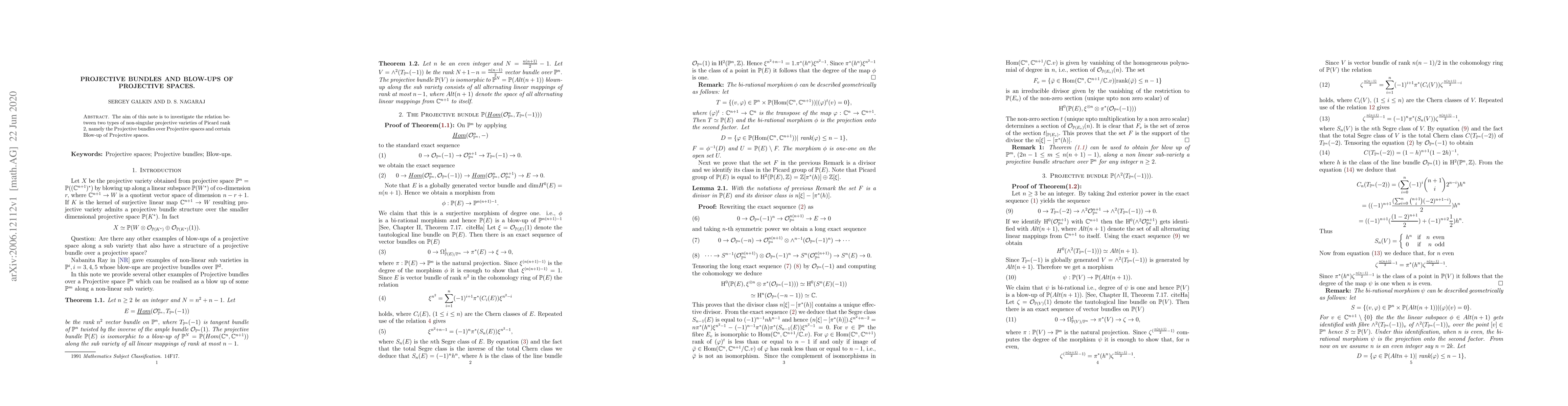 Thumbnail for Projective bundles and blow-ups of Projective spaces