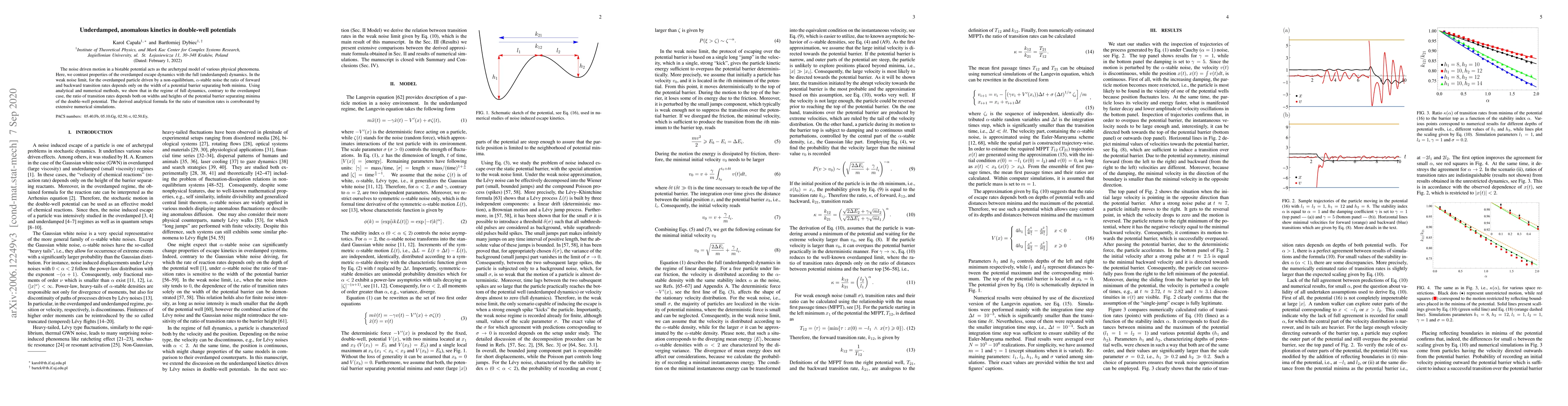 Thumbnail for Underdamped, anomalous kinetics in double-well potentials